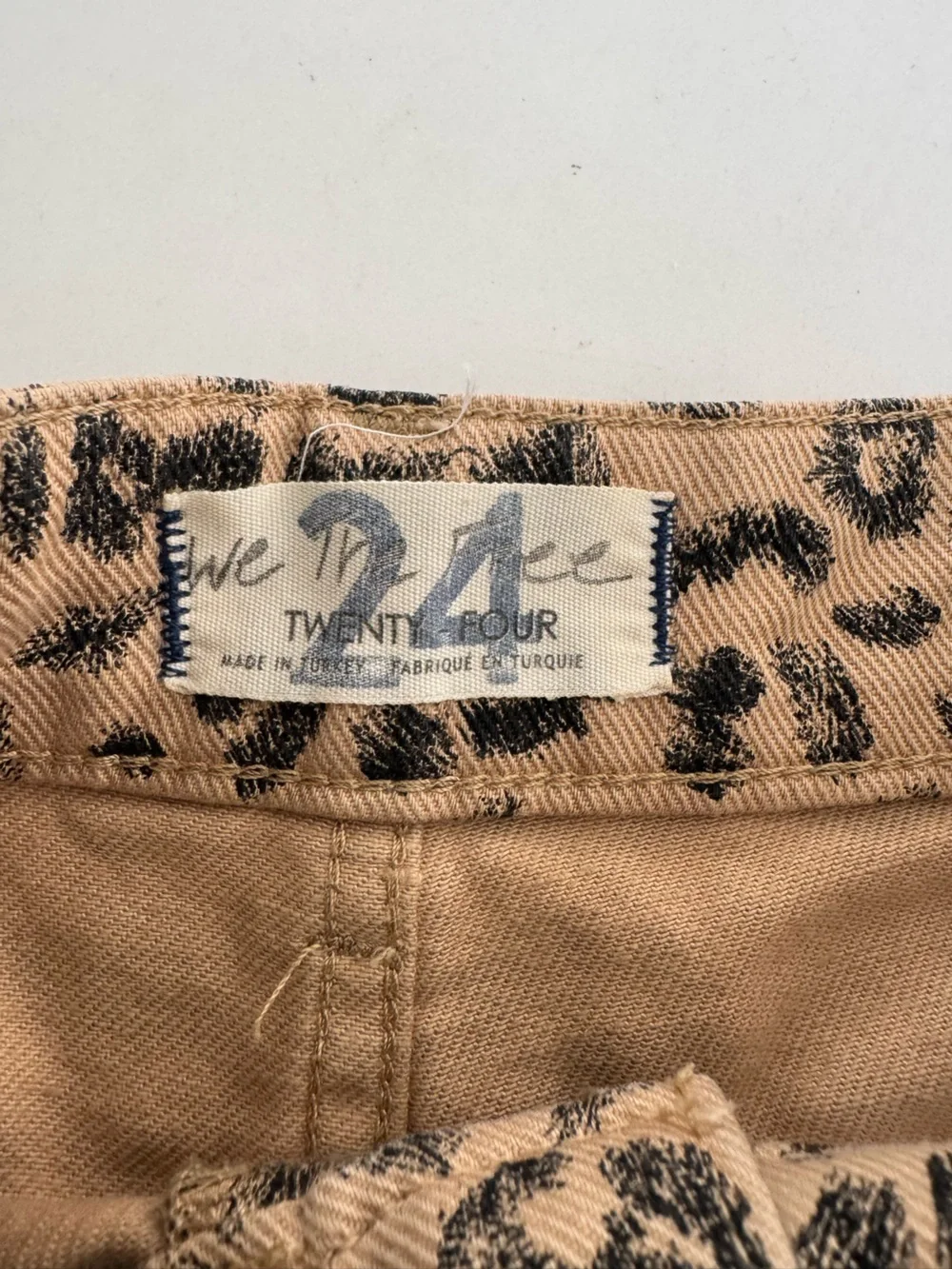 Nwot We The Free dogtown Leopard-Print High Waist Shorts - sz 24